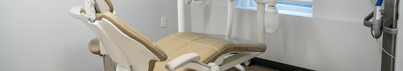 Treatment chair in a dental office